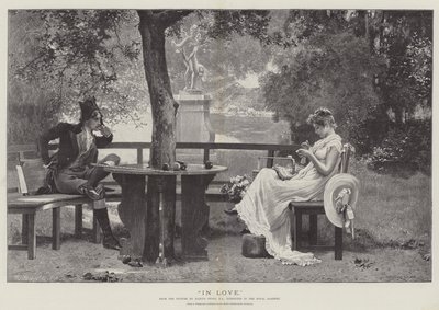 Amoureux, exposé à la Royal Academy - Marcus Stone